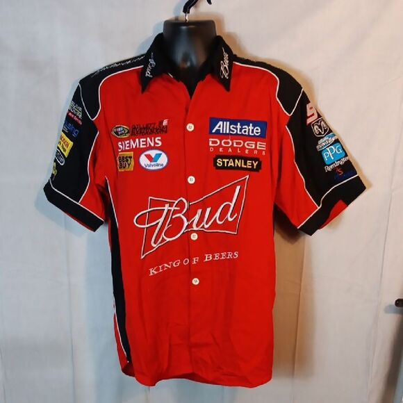 Budweiser Chase Nascar Red Racing Team Shirt for Men - Picture 1 of 8